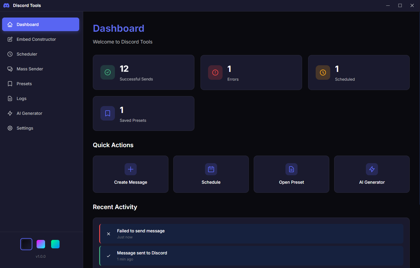 Discord-Flux Interface